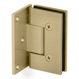 VER0O – Glass Simple Verona Square Profile Wall Mount Hinge, Offset Back Plate