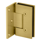 VER0O – Glass Simple Verona Square Profile Wall Mount Shower Door Hinge, Offset Back Plate