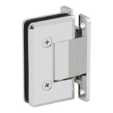 COL0H – Glass Simple Columbia Beveled Profile Wall Mount Hinge, H Back Plate