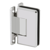 COL5H – Glass Simple Columbia Beveled Profile Wall Mount Shower Door Hinge, H Back Plate, Factory Set To 5 Degree Positive Close