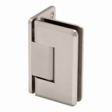COL0O – Glass Simple Columbia Beveled Profile Wall Mount Shower Door Hinge, Offset Back Plate