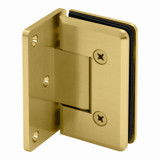COL0O – Glass Simple Columbia Beveled Profile Wall Mount Shower Door Hinge, Offset Back Plate