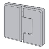 COL180G – Glass Simple Columbia Beveled Profile 180 Degree Glass to Glass Shower Door Hinge with 5 Degree Positive Close Option