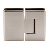 COL180G – Glass Simple Columbia Beveled Profile 180 Degree Glass to Glass Shower Door Hinge with 5 Degree Positive Close Option