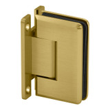 PLA0H – Glass Simple Plato Beveled Profile Wall Mount Shower Door Hinge, H Back Plate