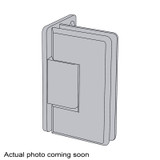 PLA0O - Glass Simple Plato Beveled Profile Shower Door Hinge, Offset Back Plate