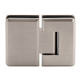 PLA580G - Glass Simple Plato Adjustable Beveled Profile 180 Degree Glass to Glass Shower Door Hinge