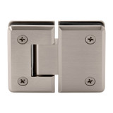 PLA580G - Glass Simple Plato Adjustable Beveled Profile 180 Degree Glass to Glass Shower Door Hinge
