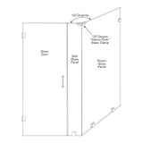 CSO135 – Glass Simple 135° Sleeve Over Glass to Glass Clamp