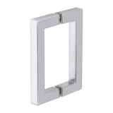 6X6SH – Glass Simple Back to Back Square Pull Handle, 6" Center to Center 6X6SH – Glass Simple Back to Back Square Pull Handle, 6" Center to Center
