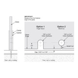 BCU2X2 - Glass Simple Glass Clamp, Square Profile Center Hole