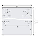 DAYSD - Glass Simple 3/8" Clear Tempered Stock Sliding Glass Door for Daytona Series - In-Store Pickup Only DAYSD - Glass Simple 3/8" Clear Tempered Stock Sliding Glass Door for Daytona Series - In-Store Pickup Only