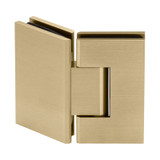 GEN535G - Glass Simple Genesis Square Profile 135 Degree Glass to Glass Shower Door Hinge, Factory Set 5 Degree Positive Close