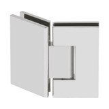 GEN535G - Glass Simple Genesis Square Profile 135 Degree Glass to Glass Shower Door Hinge, Factory Set 5 Degree Positive Close