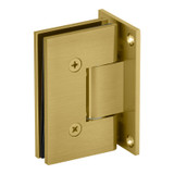 VIS0F – Glass Simple Vista Square Profile Wall Mount Hinge, Full Back Plate