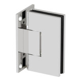VIS0F – Glass Simple Vista Square Profile Wall Mount Hinge, Full Back Plate