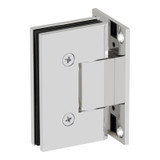 VIS0F – Glass Simple Vista Square Profile Wall Mount Hinge, Full Back Plate