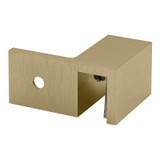 CSOWL - Glass Simple 90° Left Hand Sleeve Over Wall Mount Glass Clamp