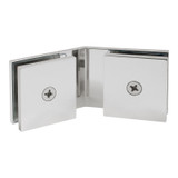 SC135 – Glass Simple 135° Glass to Glass Clamp, Square Profile
