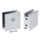 SCU2H – Glass Simple Wall Mount Clamp with Double Mounting Holes, Square Profile