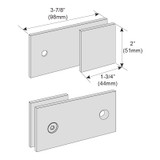SCY – Wall Mount Y In-Line Clamp, Square Profile SCY – Wall Mount Y In-Line Clamp, Square Profile
