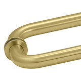 18X18TB – Glass Simple Tubular Back to Back Towel Bar, 18” Center to Center