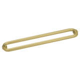 18X18TB – Glass Simple Tubular Back to Back Towel Bar, 18” Center to Center