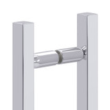 6X6SLH – Glass Simple Back to Back Square Ladder Handle, 10” Overall Length, 6" Center to Center