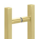 6X6SLH – Glass Simple Back to Back Square Ladder Handle, 10” Overall Length, 6" Center to Center