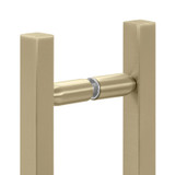 8X8SLH – Glass Simple Back to Back Square Ladder Handle, 12” Overall Length, 8" Center to Center