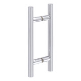 6X6LH – Glass Simple Back to Back Ladder Handle, 10” Overall Length, 6" Center to Center