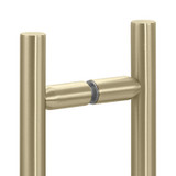 6X6LH – Glass Simple Back to Back Ladder Handle, 10” Overall Length, 6" Center to Center