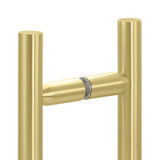 6X6LH – Glass Simple Back to Back Ladder Handle, 10” Overall Length, 6" Center to Center