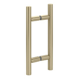 6X6LH – Glass Simple Back to Back Ladder Handle, 10” Overall Length, 6" Center to Center