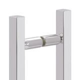 6X6LH – Glass Simple Back to Back Ladder Handle, 10” Overall Length, 6" Center to Center