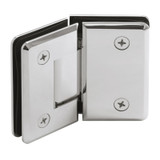 PLA135G - Glass Simple Plato Beveled Profile 135 Degree Glass to Glass Shower Door Hinge