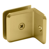 BC90SL - Glass Simple 90° Wall Mount Clamp with Small Leg and Beveled Profile 2” x 2”