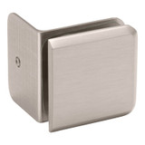 BC90SL - Glass Simple 90° Wall Mount Clamp with Small Leg and Beveled Profile 2” x 2”