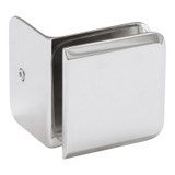 BC90SL - Glass Simple 90° Wall Mount Clamp with Small Leg and Beveled Profile 2” x 2”