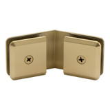 BC135 - Glass Simple 135° Glass-to-Glass Clamp with Beveled Profile