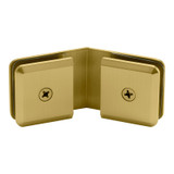 BC135 - Glass Simple 135° Glass-to-Glass Clamp with Beveled Profile