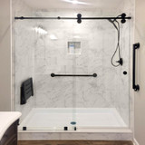 COR78 - Glass Simple Coronado 180° Sliding Shower Door System
