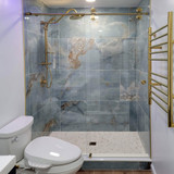 COR78 - Glass Simple Coronado 180° Sliding Shower Door System COR78 - Glass Simple Coronado 180° Sliding Shower Door System