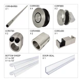 COR78 - Glass Simple Coronado 180° Sliding Shower Door System