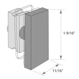 SAV90 – Glass Simple 90 Degree Track Holder Fitting for Savannah Sliding Shower Door System SAV90 – Glass Simple 90 Degree Track Holder Fitting for Savannah Sliding Shower Door System