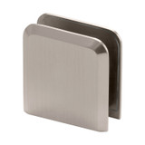 BCU2H – Glass Simple Wall Mount Clamp with Double Mounting Holes, Beveled Profile