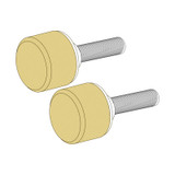 DAYDK - Glass Simple Pull/Towel Bar, Extended Stud Replacement Knob