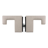 PJDK2 – Glass Simple Paddle-J Style-Door Knob Double Sided