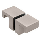 PJDK2 – Glass Simple Paddle-J Style-Door Knob Double Sided