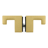 PJDK2 – Glass Simple Paddle-J Style-Door Knob Double Sided